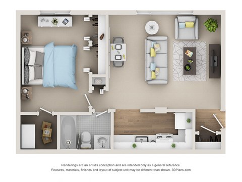 A1-A2 Floor Plan at Village Club of Rochester Hills, Shelby Township, MI